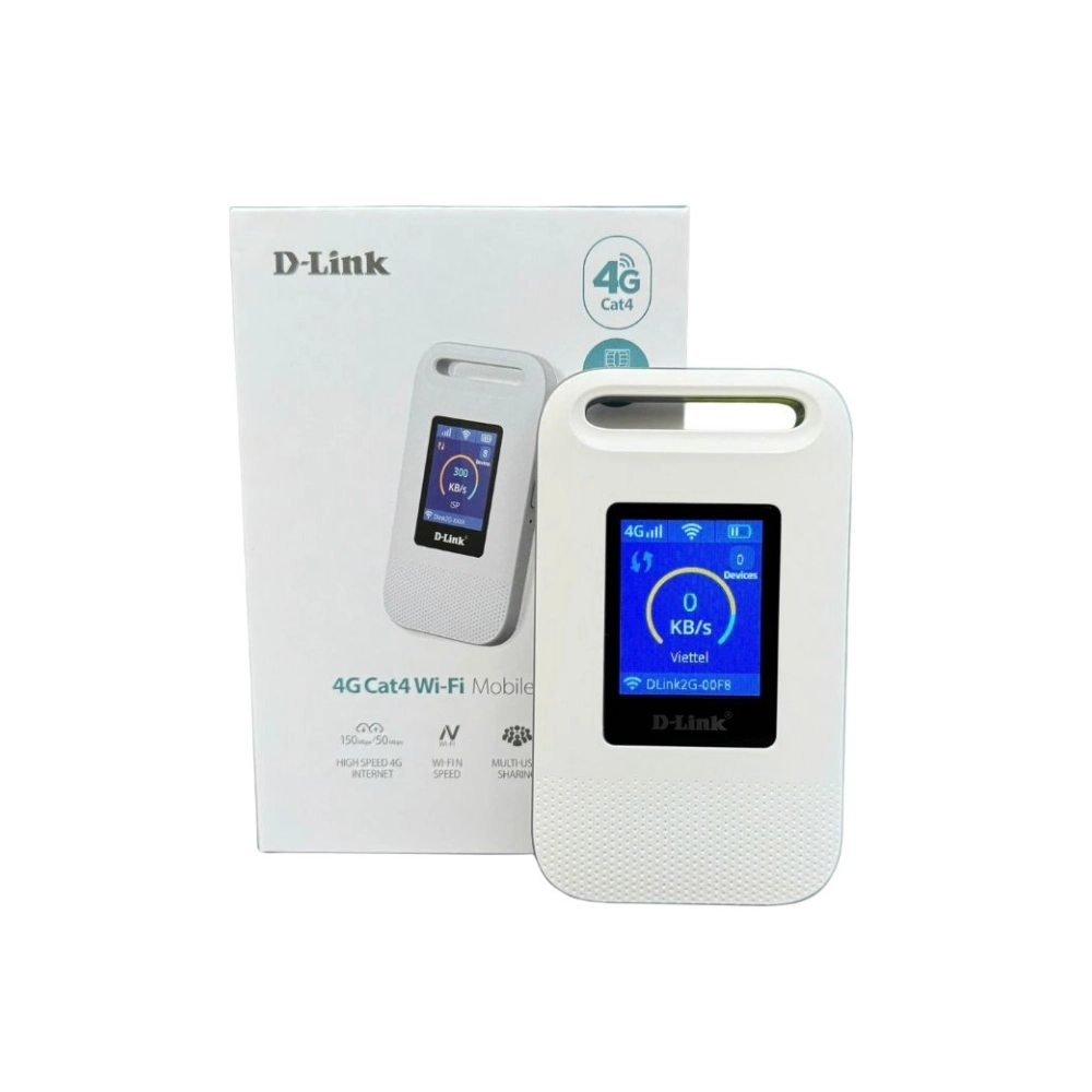 Bộ Phát Wifi di động D-Link 4G DWR-932M (150 Mbps/ Wifi 4/ 2.4 GHz)