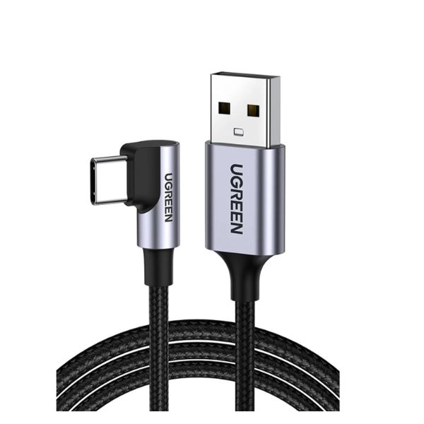 Cáp Sạc USB-A 2.0 to USB-C 18W bẻ góc 90 độ dài 1M Ugreen 50941 (US284)