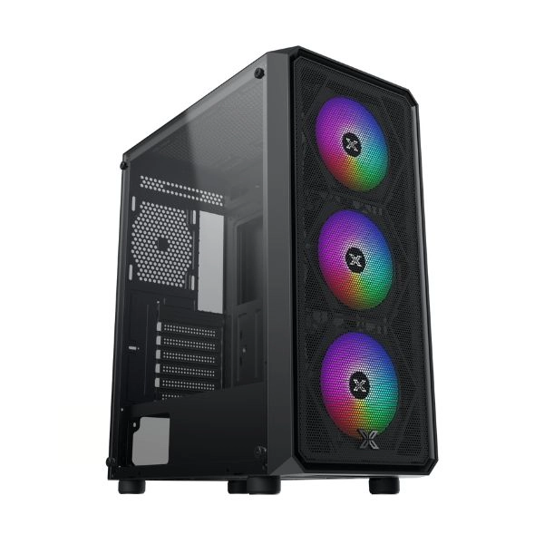 Case Xigmatek Duo X 3F Black (EN49002) - Kèm 3 fan Xigmatek C20F