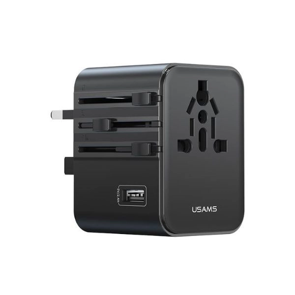 Củ Sạc Du Lịch 2C+1A USAMS CC308 17W CC308TC01 (USM139-AK-BK) - Black