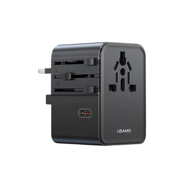 Củ Sạc Du Lịch 3C+2A USAMS CC310 70W CC310TC01 (USM136-BK) - Black