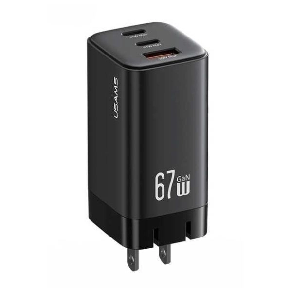 Củ Sạc Nhanh 2C+A USAMS CC272 67W CC272TC01 (USM145-AK-UK) - Black