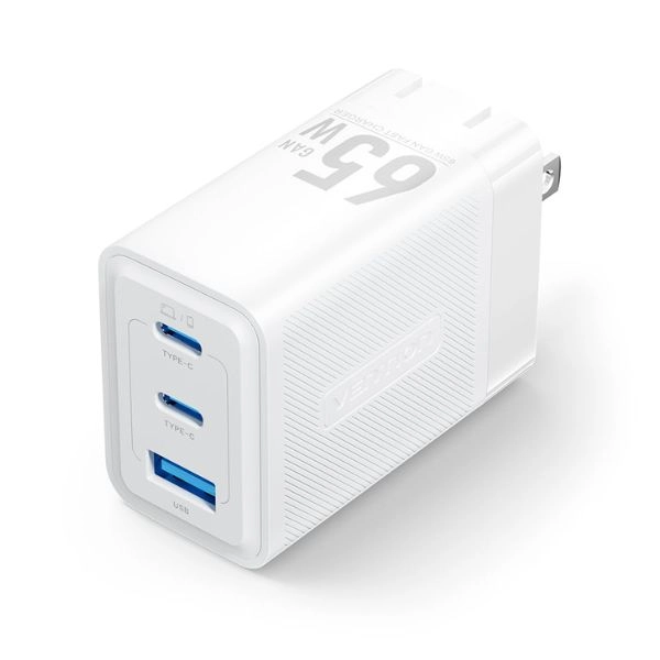 Củ Sạc Nhanh 2C+1A VENTION FER 65W GaN III FERW0-US (FER-W0-US) - White