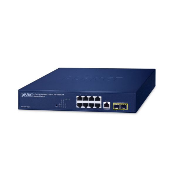 Switch Planet GS-4210-8T2S (10 port/ 10/100/1000 Mbps/ SFP/ Managed) Switch Planet GS-4210-8T2S (10 port/ 10/100/1000 Mbps/ SFP/ Managed)