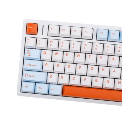 Bàn phím cơ Aula M75 Xanh, Trắng, Cam Purple Fire V2 Switch