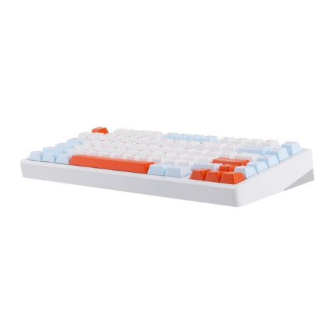Bàn phím cơ Aula M75 Xanh, Trắng, Cam Purple Fire V2 Switch