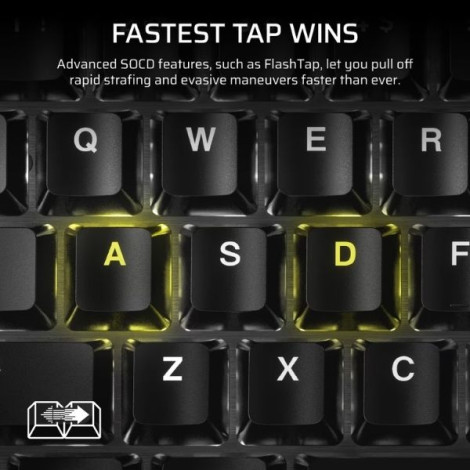 Bàn phím cơ Corsair K70 PRO TKL-MGX-BLK CH-911911G-NA
