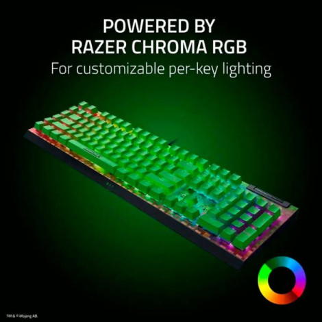 Bàn phím cơ Razer BlackWidow V4 X Minecraft Edition Green Switch RZ03-04704100-R3M1