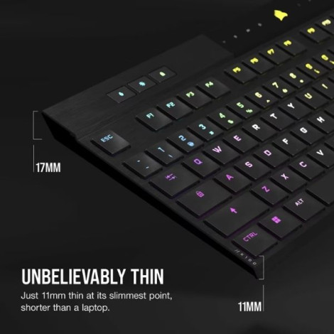 Bàn phím Gaming Corsair K100 AIR-BLK-MX ULP TCT-RGB