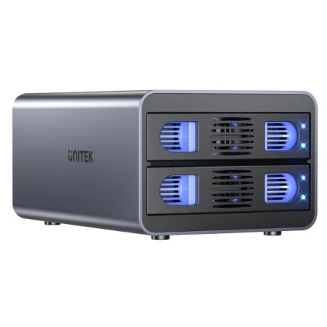 Box đựng Ổ cứng gắn ngoài Type-C RAID 2 Bay Unitek S1308C01-EU
