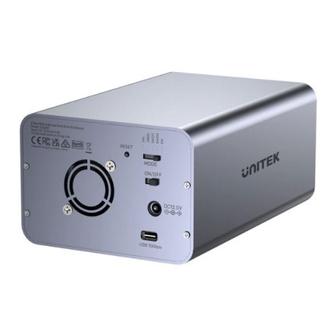 Box đựng Ổ cứng gắn ngoài Type-C RAID 2 Bay Unitek S1308C01-EU