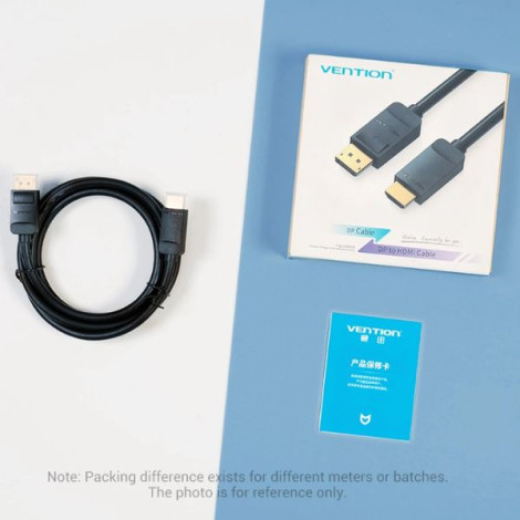 Cáp chuyển đổi DisplayPort to HDMI dài 1.5m 1080p@60Hz VENTION HAD-BG