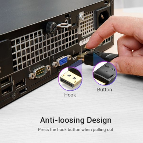 Cáp chuyển đổi DisplayPort to HDMI dài 1.5m 1080p@60Hz VENTION HAD-BG