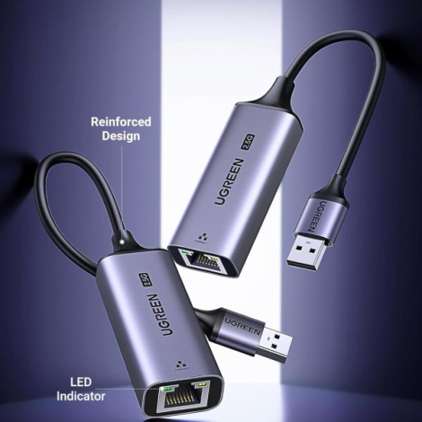 Cáp chuyển đổi USB 3.0 to LAN 2.5Gbps Ugreen 25051 CM648