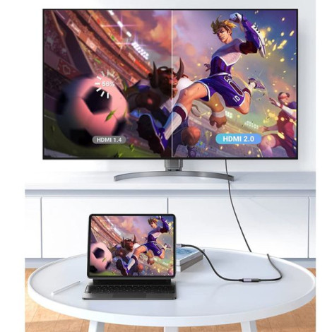 Cáp chuyển đổi Micro HDMI to HDMI 2.0 dài 20cm Ugreen 10553