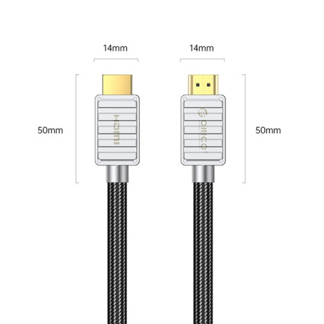 Cáp HDMI 2.0 Orico dài 1,5m 4K@60Hz, 18Gbps H4CY-15-BK