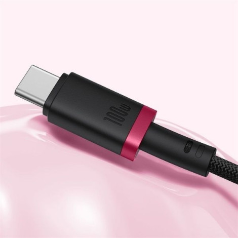 Cáp sạc nhanh Baseus Dura Type-C to Type-C 100W dài 2m P10377803U01-03 Red, Black