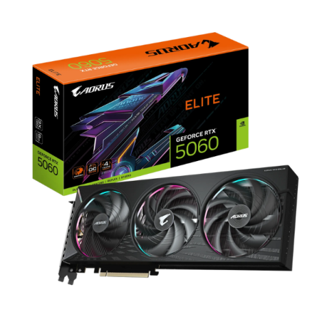 Card Màn Hình Gigabyte AORUS GeForce RTX 5060 ELITE 8G (GV-N5060AORUS E-8GD)