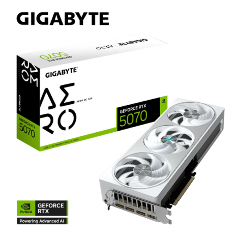 Card Màn Hình Gigabyte GeForce RTX 5070 AERO OC 12G (GV-N5070AERO OC-12GD)
