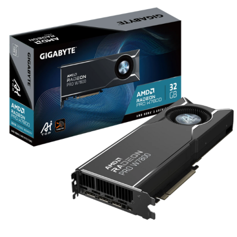 Card Màn Hình Gigabyte Radeon PRO W7800 AI TOP 32G (W7800 AI TOP 32G)