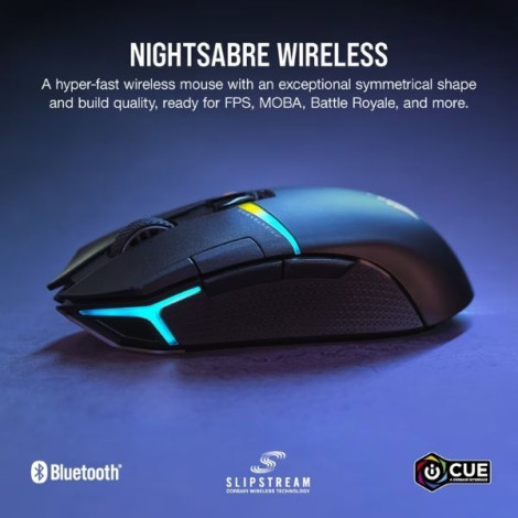 Chuột Gaming không dây Corsair NIGHTSABRE RGB Black