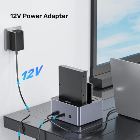 Docking 2 Bay 2.5",3.5" SATA3 5Gbps UNITEK Y-3026GY01-EU