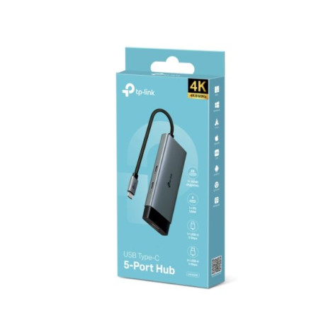 Hub đa năng USB Type-C 5 trong 1 Tplink 4K@60Hz UH5020C