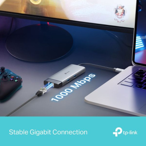 Hub đa năng USB Type-C 6 trong 1 Tplink 4K@60Hz UH6120C