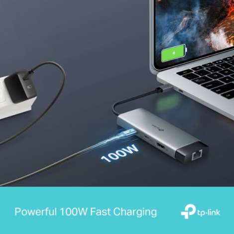 Hub đa năng USB Type-C 6 trong 1 Tplink 4K@60Hz UH6120C
