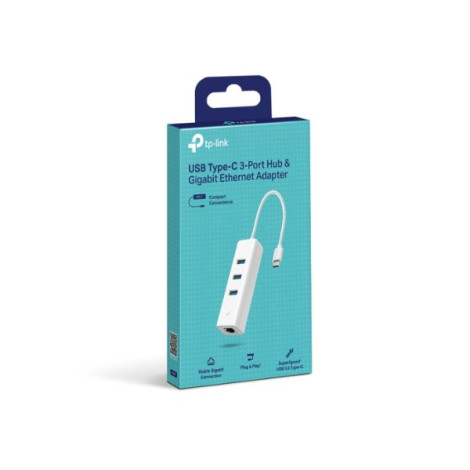 Hub đa năng USB Type-C ra 3 cổng USB-A 3.0 và RJ45 Tplink UE330C