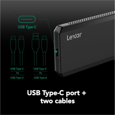 Ổ cứng gắn ngoài SSD 1TB Lexar SL660 BLAZE Gaming Portable LSL660X001T-RNNNG