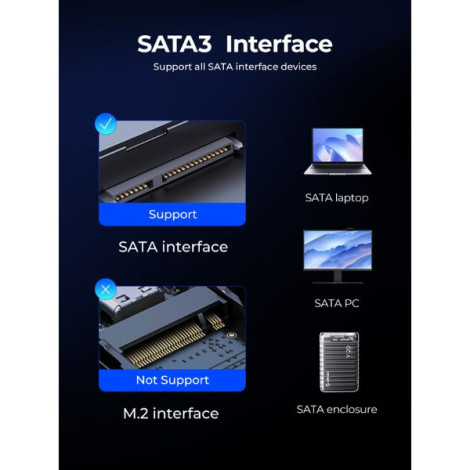 Ổ cứng SSD gắn trong Orico 2.5 inch SATA 3.0 Y20 256GB Y20-256GB-BK-BP