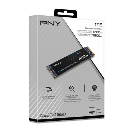 Ổ cứng SSD gắn trong NVMe M.2-2280 PCIe Gen4x4 PNY 1TB CS2241