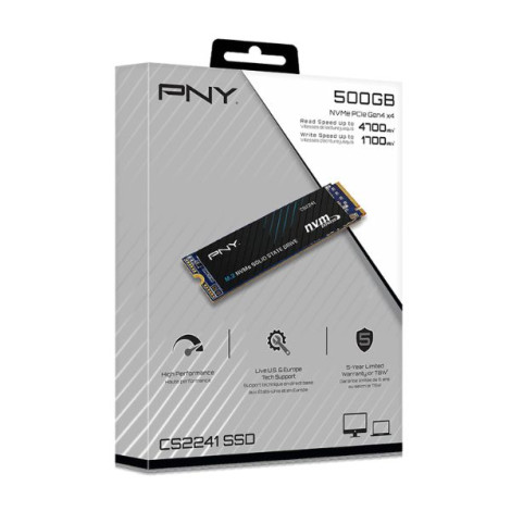 Ổ cứng SSD gắn trong NVMe M.2-2280 PCIe Gen4x4 PNY 500GB CS2241