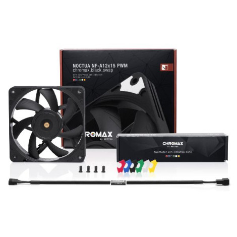 Fan Case Noctua Chromax Black Swap FANNT-NF-A12X15-PWM-CH-BK-S