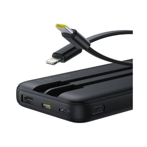 Sạc dự phòng Baseus Lipow Dual-Cable 10000mAh 22.5W Black (P10079101123-00)