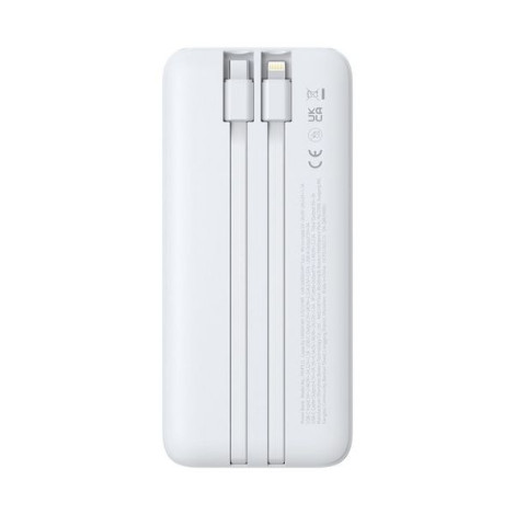 Sạc dự phòng Baseus Lipow Dual-Cable 10000mAh 22.5W White (P10079101213-00)