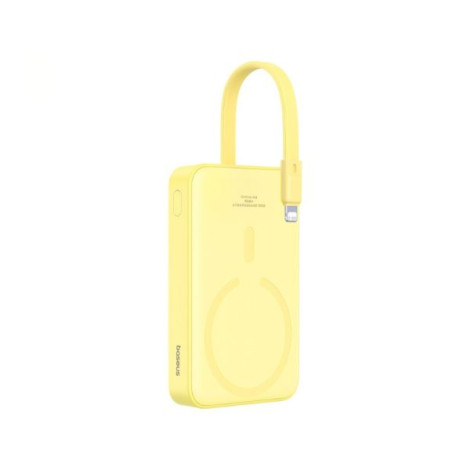 Sạc dự phòng Baseus Magnetic Mini Wireless 10000mAh 20W iP Edition Yellow (P10022109Y23-00)