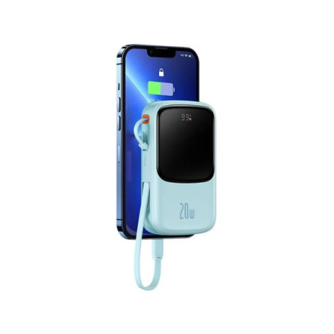 Sạc dự phòng Baseus Qpow Pro Digital Display 20000mAh 20W iP Edition Blue Overseas (PPQD030003)
