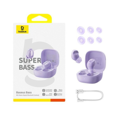 Tai nghe Baseus Bass BD1 TWS Earbuds Purple (A00084601123-Z1)