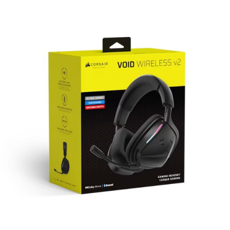Tai nghe không dây Gaming Corsair VOID v2 Black ̣(CA-9011379-WW)
