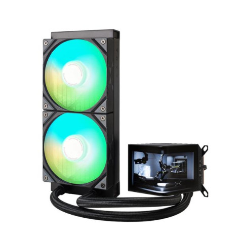 Tản nhiệt nước 2 Fan CPU TRYX PANORAMA 240 ARGB Black