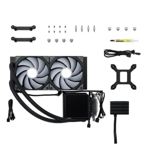 Tản nhiệt nước 2 Fan CPU TRYX PANORAMA 240 ARGB Black