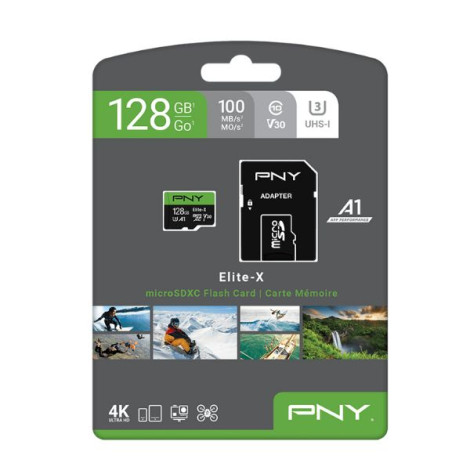 Thẻ nhớ MicroSD PNY Elite-X 128GB P-SDU128U3WX-GE