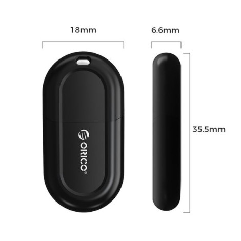 Thiết bị kết nối Bluetooth 5.3 qua USB Orico BTA-53-BK-BP