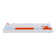 Bàn phím cơ Aula M75 Xanh, Trắng, Cam Crescent Switch