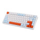 Bàn phím cơ Aula M75 Xanh, Trắng, Cam Purple Fire V2 Switch