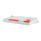 Bàn phím cơ Aula M75 Xanh, Trắng, Cam Purple Fire V2 Switch