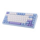 Bàn phím cơ Aula M75 Xanh, Trắng, Tím Purple Fire V2 Switch