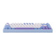 Bàn phím cơ Aula M75 Xanh, Trắng, Tím Purple Fire V2 Switch